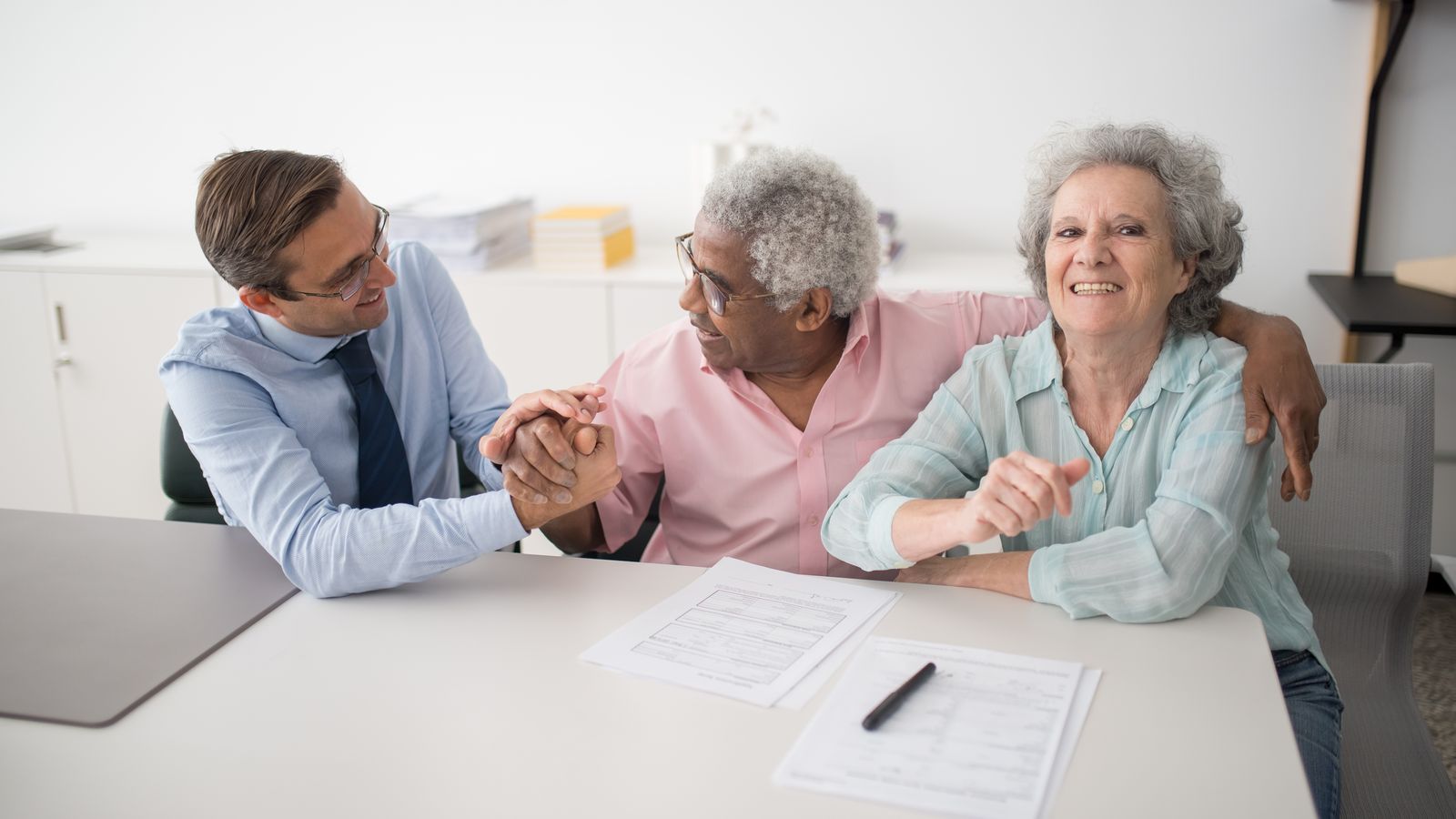 Couple meeting with an advisor about funding a Special Needs Trust in Massachusetts
